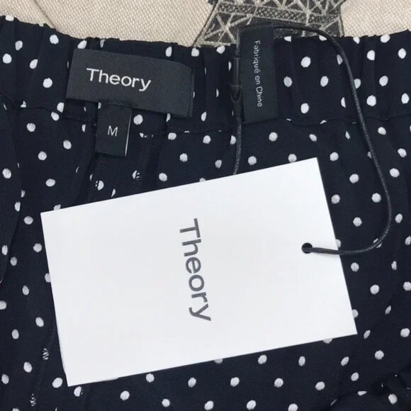 Theory Fluid Polka Dot Culotte Pants - Picture 7 of 9